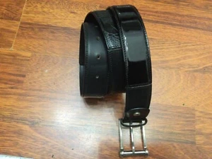 RARE GIANNI VERSACE MIXED LEATHER BELT. SIZE 95/38.WONDERFUL FIRST LINE - Picture 1 of 12