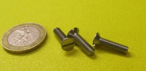 Metric Flat Head Slotted Machine Screw Stainless Steel, M4 x 16mm Length 100 Pcs - Picture 1 of 11