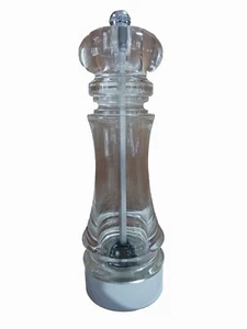 Olde Thompson Acrylic Pepper Mill 8"& Lucite 6" Salt Shaker (Not Thompson) - Picture 1 of 10