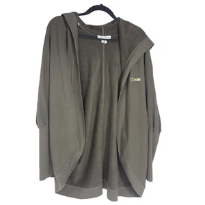 Lacoste+Malandrino Collab Hoodie Cardigan Small Loganlook Pockets Olive Green - Picture 1 of 11
