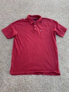 Quiksilver Poloshirt Herren M Rot Kurzarm Freizeit Baumwolle Surf Surfer Männer - Bild 1 von 11