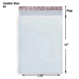 200 #1 Poly Luftpolster Versandtaschen Gepolsterter Umschlag Versandtaschen Versiegelung Jede Größe - Bild 1 von 3