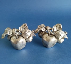 Pair Arthur Court Apple Napkin Rings - Picture 1 of 6