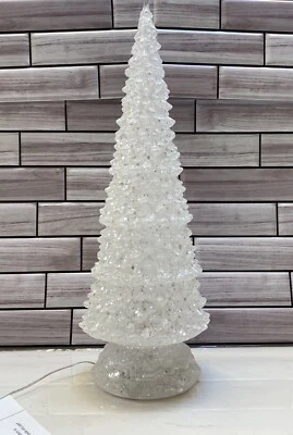 Rachel Zoe LED Light Up Christmas Trees White 15" tall NWT - Image 1 of 4