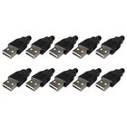 Diy Usb Connector? Get 10Pcs Usb 2 0 Male Plugs With Plastic Shell Today