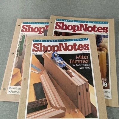 ShopNotes Magazines Lot of 3 ~ 1994-1997 Issues 15, 35 & 36 - Image 1 of 4