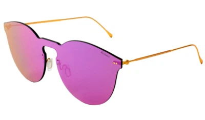 $190 Nuevo ILLESTEVA Leonard 2 II Máscara 50mm Rosa Espejo Dorado Gafas de Sol Italia Foto 1 de 2