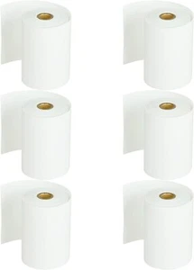 6x Etichette carta lunghezza continua compatibili con Brother RD-M13U5 RJ-4000 4030 - Foto 1 di 9