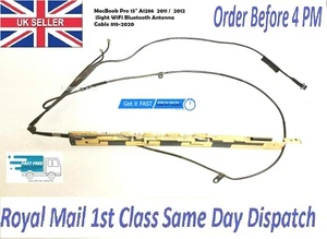 Cable antena Apple MacBook Pro A1286 2011 2012 iSight WiFi Bluetooth 818-2020 - Imagen 1 de 9