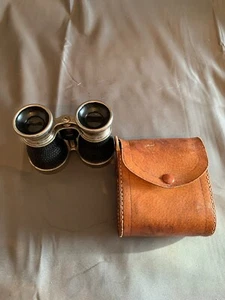 Binoculares antiguos de ópera negros y plateados de colección ocupados en Japón  - Imagen 1 de 12