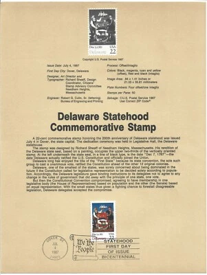 1987-1990 RATIFICATION of the CONSTITUTION, SOUVENIR SHEETS X13 - Image 1 of 3