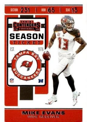 2019 Panini Contenders #82 Mike Evans - Image 1 of 2