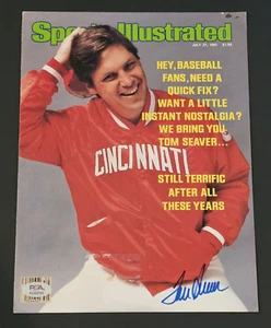 Rare 1981 TOM SEAVER Signed Sports Illustrated Cover-HOF-CINCINNATI REDS-PSA - Picture 1 of 4