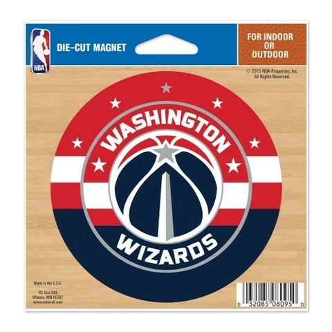 WASHINGTON WIZARDS DIE-CUT VINYL MAGNET 4" DIAMETER HIGH QUALITY Cover