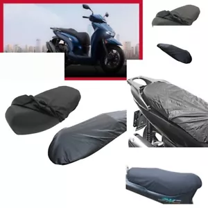 COPRISELLA IMPERMEABILE PER HONDA SH 350 ANNO 2025 NERO ELASTICO CERATO - Foto 1 di 10