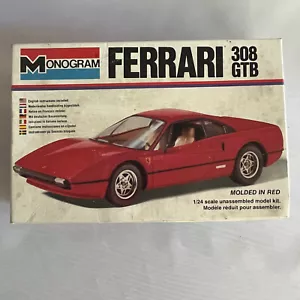 Monogram 1/24 Ferrari 308 GTB 2113 Vintage Model Complete - Opened Box - Picture 1 of 6