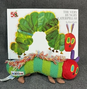 Eric Carle La oruga muy hambrienta libro y peluche de 7” leer notas - Imagen 1 de 6