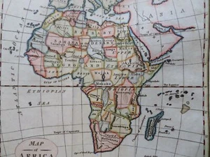 Africa continente Egitto Madagascar Guinea Abissinia 1793 Neele mappa incisa - Foto 1 di 4
