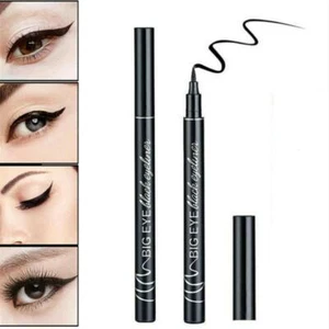 Black Liquid Eye Liner Pen Pencil Waterproof Eyeliner Cosmetic Makeup D3P7 T1K2 - Picture 1 of 9