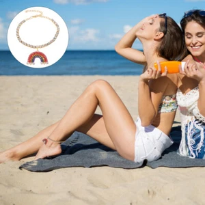 Anklet Wrap Bracelets Rubber Band Bracelets Foot Chain Bracelet - Picture 1 of 12