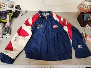 Sydney 2000 USA Eagle Olympics Team Starter Windbreaker Jacket Mens Sz L COCA CO - Picture 1 of 24