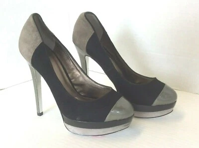 Pelle Moda  Hurly Black/Gray/Olive Green Platform Stilettos Heels Shoes Size 5.5 - Image 1 of 4