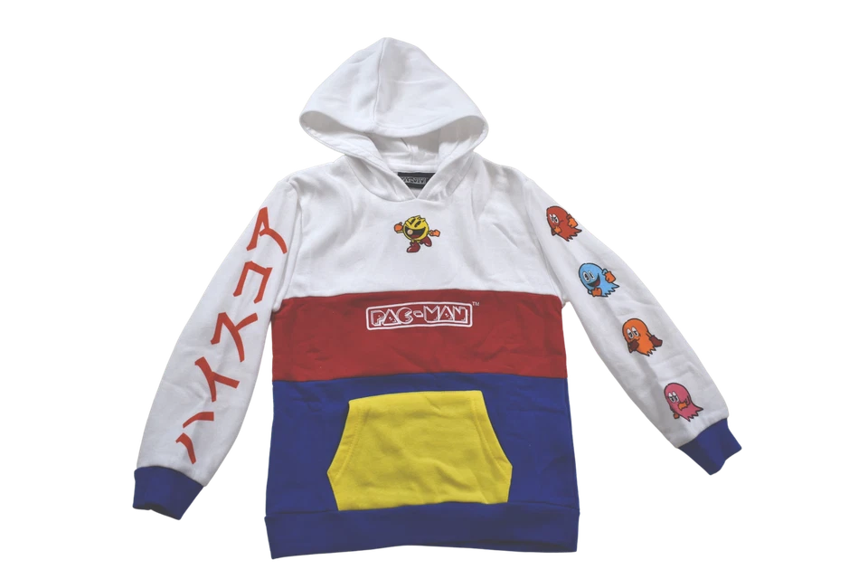 Pac-Man Pacman Youth Boys Pullover Hoodie New S, M, L - Imagem 1 de 1