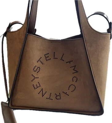 NWT AUTH  Stella McCartney Small Perforated Logo Faux Leather Shoulder Bag - Image 1 of 4