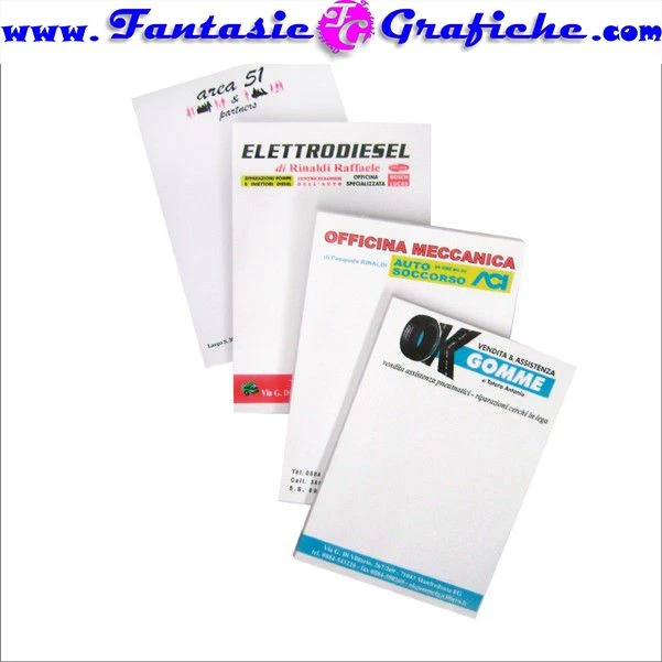 10 BLOCK NOTES PERSONALIZZATI CON STAMPA A COLORI CON LOGO AZIENDALE GADGET A5 - Immagine 1 di 1