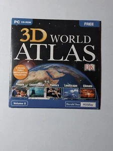 COLLECTABLE PC CD-ROM 3D WORLD ATLAS Vol-2 Encyclopaedia Collection Windows 98 - Picture 1 of 4