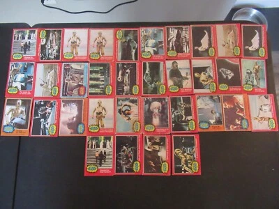 1977 Topps STAR WARS Lot Series 2 Red 31 Cards LOW GRADE C-3PO Luke Darth Vader - Image 1 of 4