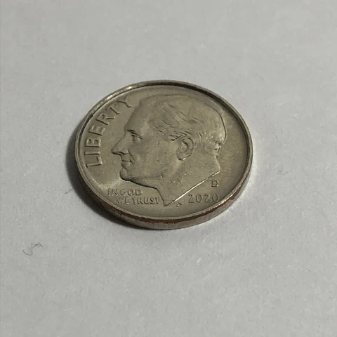 2020 D Dime Error Coin No Reeded Grooved Edge Smooth All the Way Around Cover
