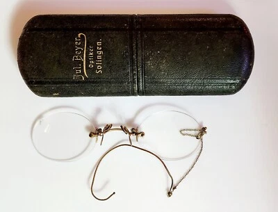 Anteojos EG11 antiguos de oro rellenos de oro para pellizcar nariz Solingen Alemania Foto 1 de 4