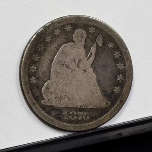 1876 Liberty Seated Quarter - Good (#56121-L) - Picture 1 of 7