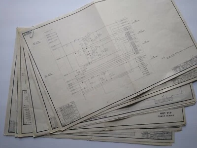 Hot Tip Pinball Machine Original 1979 Schematic Diagrams Set 18 Different Sheets - Image 1 of 4