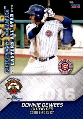 2016 Midwest League All-Stars Choice #7 Donnie Dewees Crystal River Florida Card - Image 1 of 2