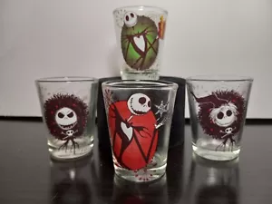 Nuevo Juego de Cuatro Vidrio Disparo Jack Skellington 4 Disney Pesadilla Antes de Navidad - Imagen 1 de 24