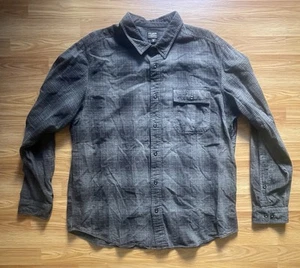 Camicia di flanella CC Filson 2XL nero grigio a quadri outdoor abbigliamento da lavoro leggero - Foto 1 di 7