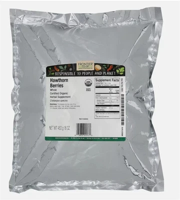 Bayas de espino enteras orgánicas Frontier 16 oz (453 g) 12/2027 Foto 1 de 2