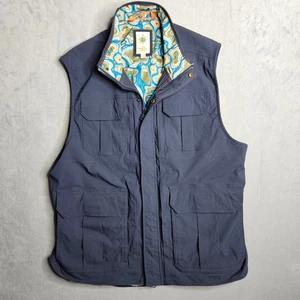 Chaleco de Viaje The Territory Ahead Helmsman Para Hombres Grande Azul Marino Cremallera Completa Bolsillos de Carga - Imagen 1 de 13