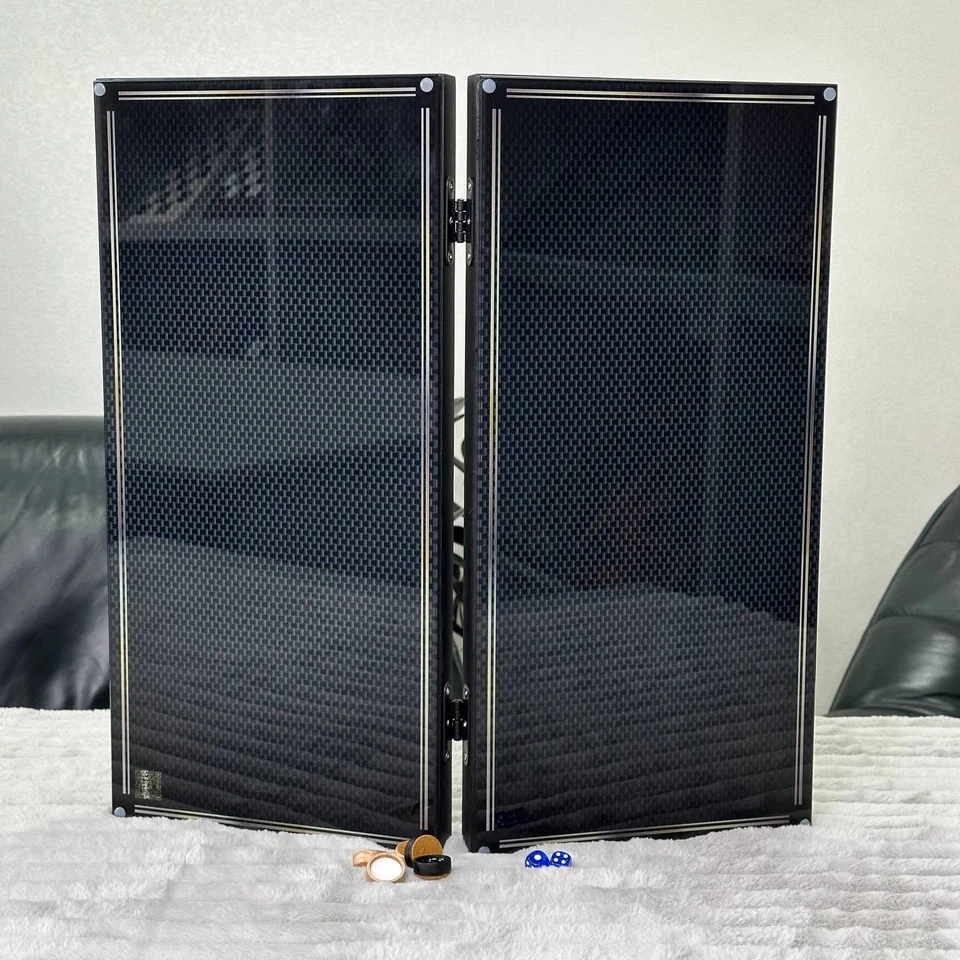 Juego Backgammon Vidrio y Madera - Regalo Premium para Amigo, Juego Familiar Regalo Foto 1 de 4