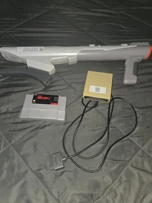 Nintendo SNES Super Scope Gun, Game, & Receiver Tested and Working. - Image 1 of 3
