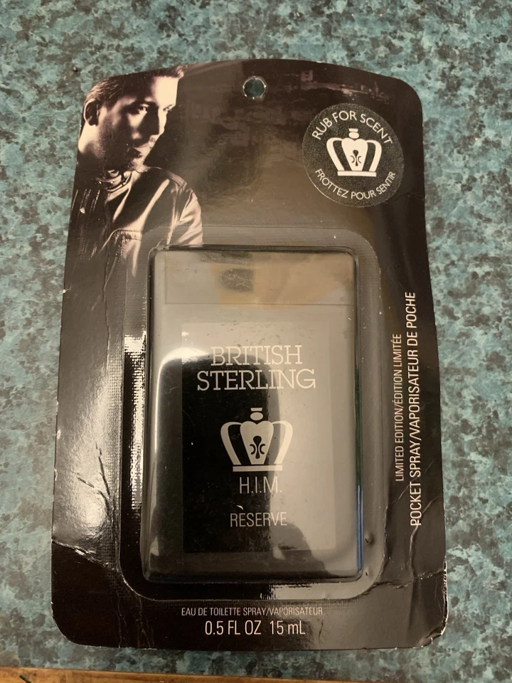 British Sterling H.I.M. Reserve Eau De Toilette Spray de Bolsillo 0.5 OZ Nuevo/Sellado Foto 1 de 2