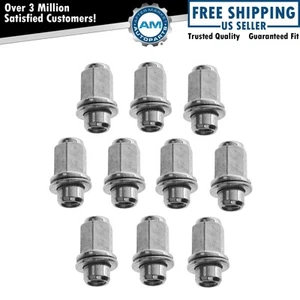 Dorman Chrome Mag Wheel Lug Nut M12-1.5 x 47mm Kit Set of 10 for Toyota Lexus - Picture 1 of 2