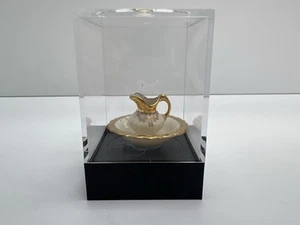 Nancy Duden ceramica vittoriana ciotola acqua e brocca casa delle bambole miniatura 1:12 NOS - Foto 1 di 11