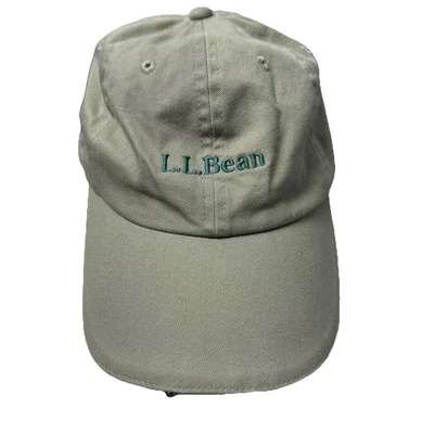 LL BEAN Beige LED Iluminado Pathfinder Sombrero Béisbol Linterna Gorra Correa de Cuero Foto 1 de 4