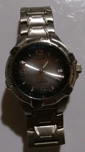 Guess  Sunburst Silver Tone Quartz Analog  - Picture 1 of 3