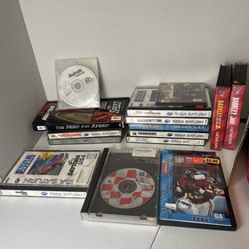Retro Sports Racing Video Game Lot Sega Saturn 3DO Sega CD Genesis 15 games CIB