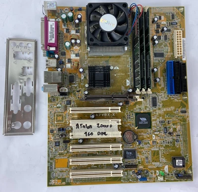 Scheda madre Asus A7V8X-X Athlon 2000+ socket 462 1gb DDR ram cooler fan - Immagine 1 di 2