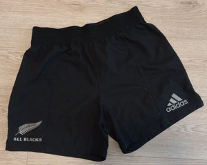 2014 New Zealand All Blacks Rugby Shorts Size L AIG - Picture 1 of 11